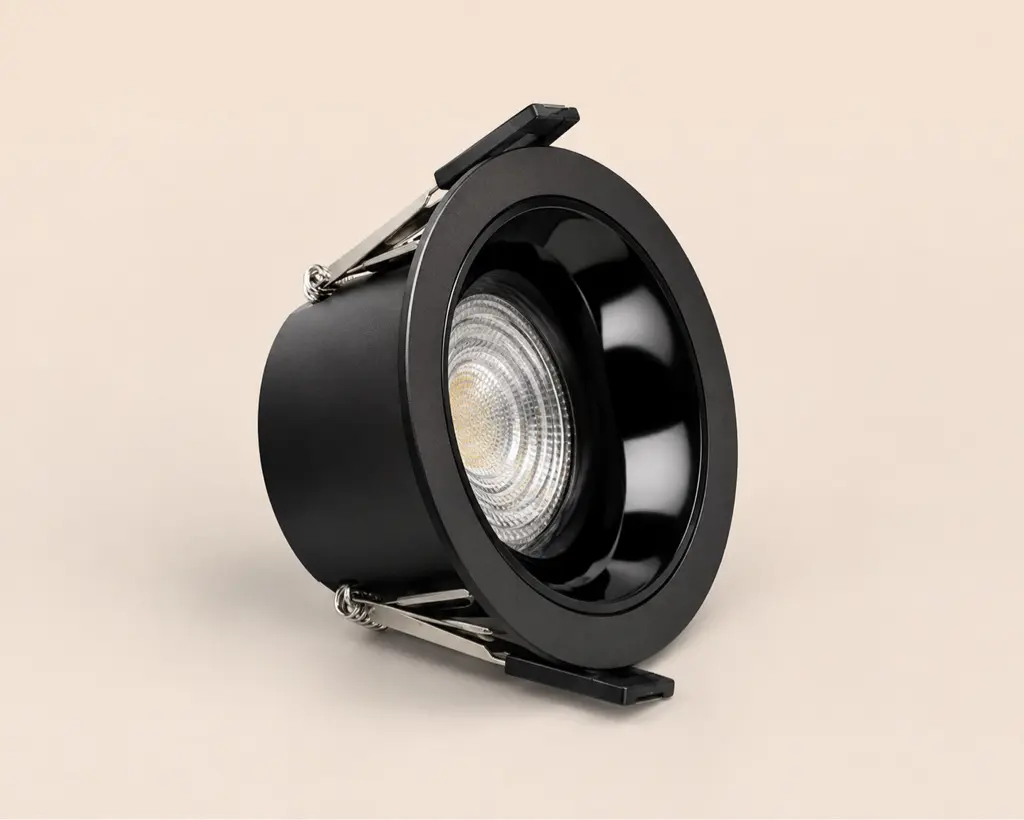 Bala LED Downlight negra vista completa