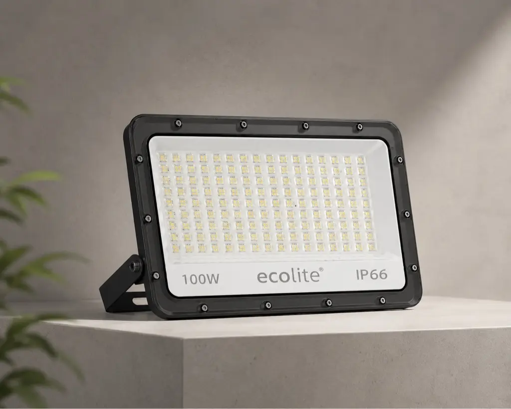 Reflector LED 100 W 3CCT IP65, vista completa